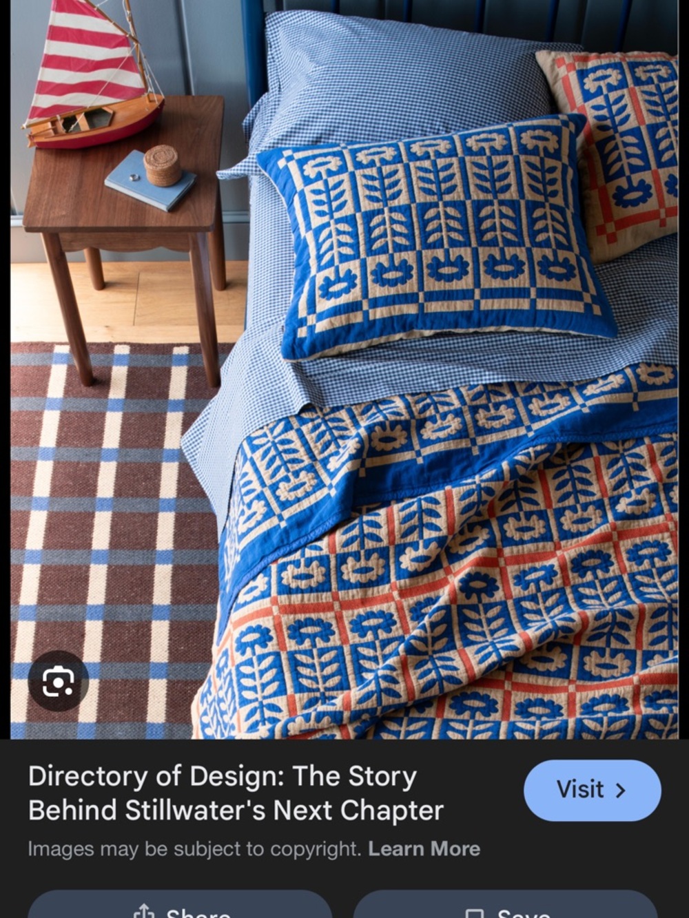 ISO Schoolhouse Stillwater Pillowcase in Cobalt